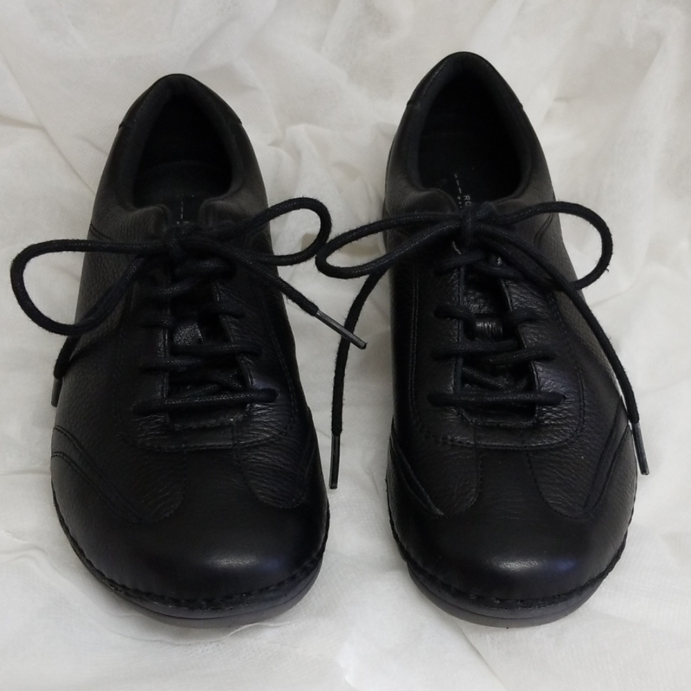 Rockport Womens 7.5 M Black Like New Walking Shoe